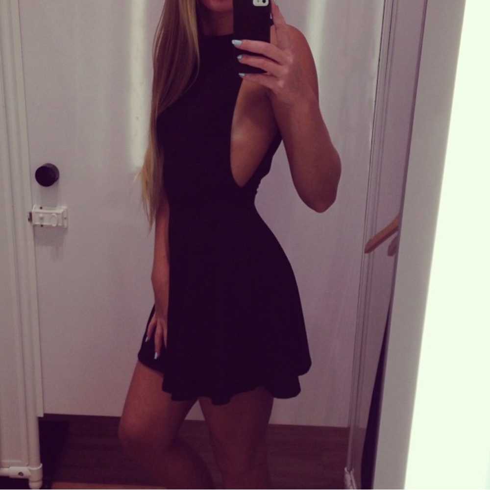 American Apparel Figure Skater Dress Black Size S